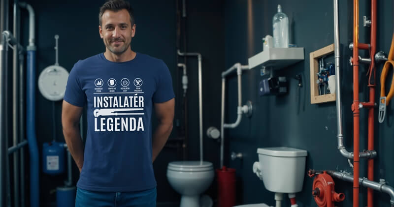 Pánské tričko instalatér legenda